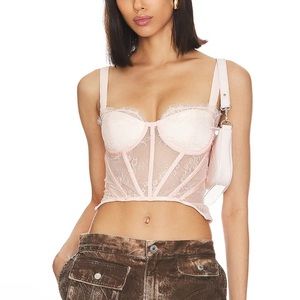 REVOLVE bustier top in Blush Pink by NBD